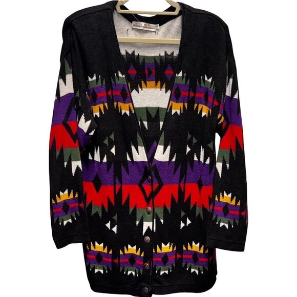 Vintage Delia Mckain Southwest Long sweater - Picture 1 of 8